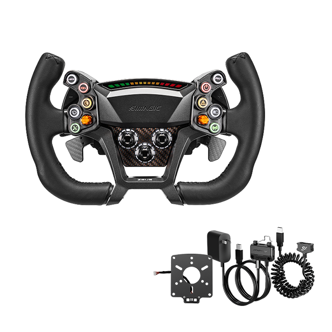 Simagic Zeus GT without MagicDash 4, paired with MagLink Pro wired connectivity