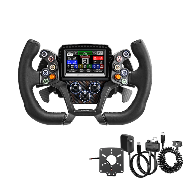 Simagic Zeus GT with MagicDash 4 and MagLink Pro wired connectivity bundle