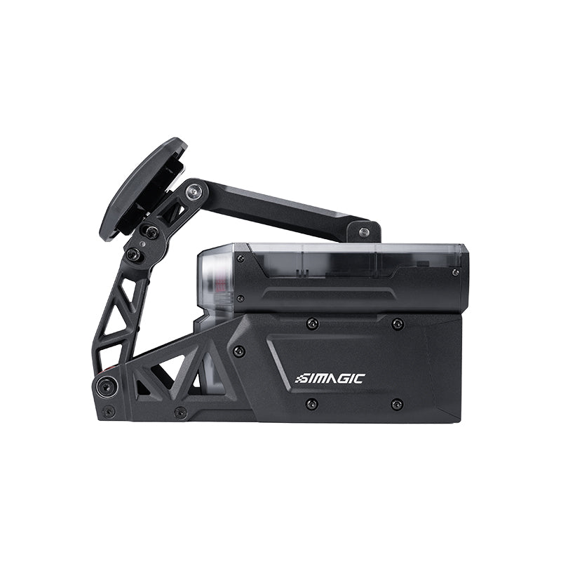Simagic P-Active active pedal, side view