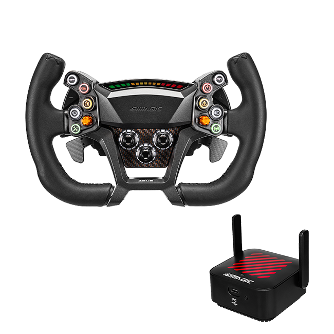 Simagic Zeus GT without MagicDash 4, paired with AirLink wireless connectivity