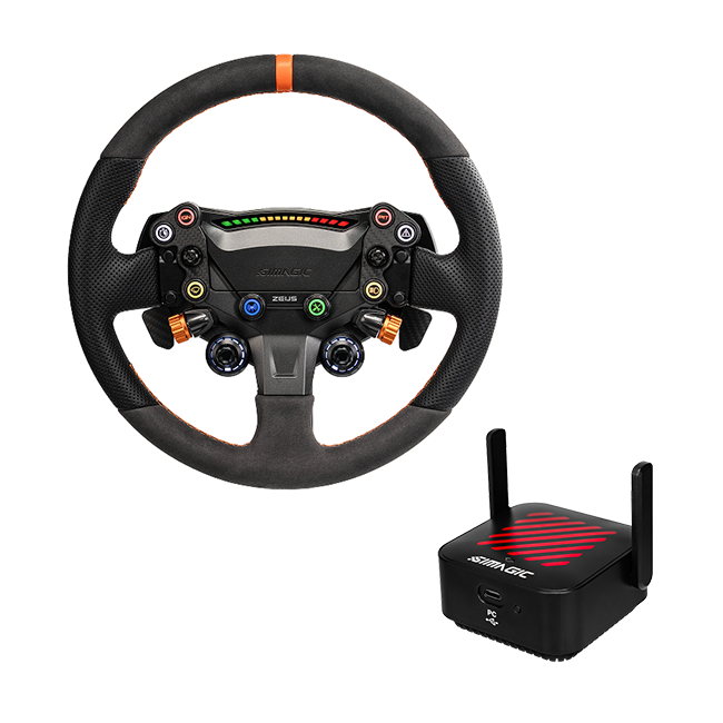 Simagic Zeus Sport without MagicDash 4, paired with AirLink wireless connectivity