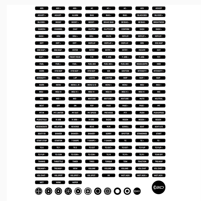 Porsche 911 GT3 Cup (991) Button Box Console