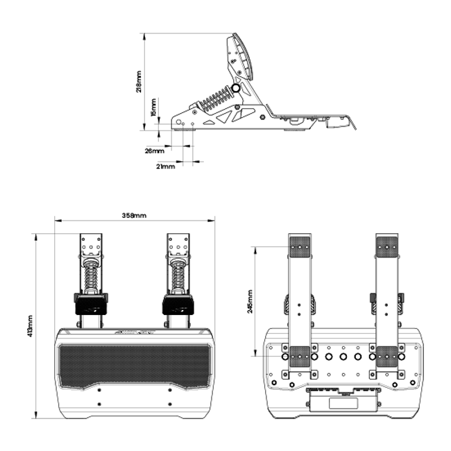 P700 - 3 Pedal Set