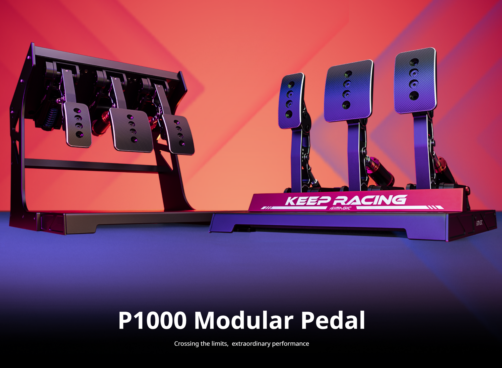 For the ultimate pedal set - purchase the Simagic P1000 - Modular 