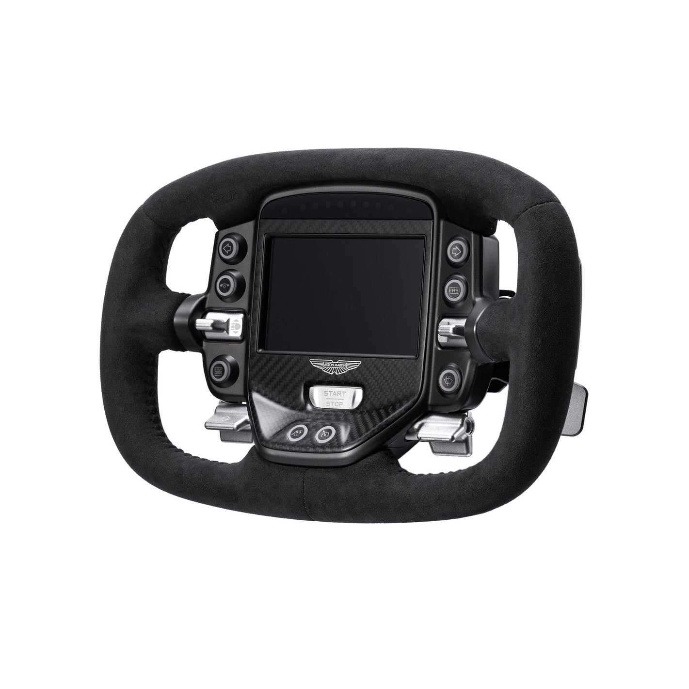 Simagic Aston Martin Valkyrie steering wheel, carbon fibre face and controls